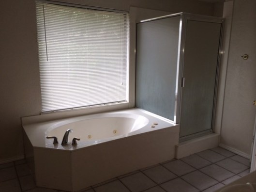 Straight forward master bath remodel - install new tile floor, tile shower, install frameless glass